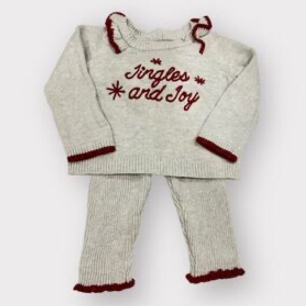 Tahari Kids Gray and Red Matching Set
